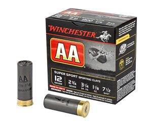 ** Winchester AA 12GA 2.75" Shotshells - #7.5 (Pack of 25) ** 020892013995