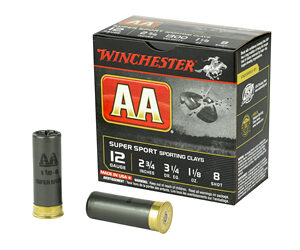 ** Winchester AA Super Sport 12GA 2.75" #8 Shotshells Rounds per Box (Total of 250 Rounds) ** 020892014015