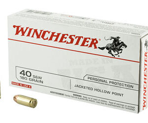** Winchester USA .40 SW 180 Grain Jacketed Hollow Point - 50 Rounds

** 020892213210