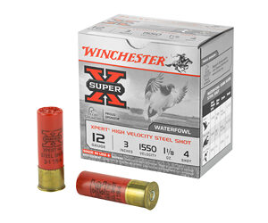** WIN XPERT HV Steel 12GA 3" Shotgun Shells - #4 Shot (25 Rounds per Box, 250 Rounds per Case) ** 020892015579