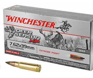 Winchester Deer Season 7.62x39 123gr Rifle Ammo box