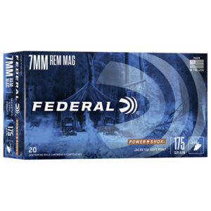 Power-Shok 7mm Remington Magnum Soft Point 175 Grain Ammo 029465084448