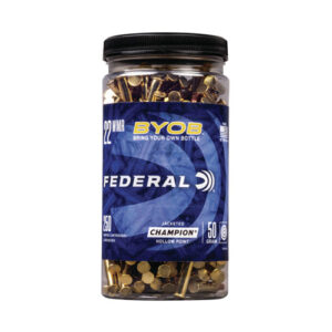 BYOB .22 WMR JHP 50 Grain Rimfire Ammo - 250 Rounds in Bottle