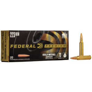 Gold Medal Berger .223 Remington Ammunition - 73 Grain BT Target - 20 Rounds 604544624014
