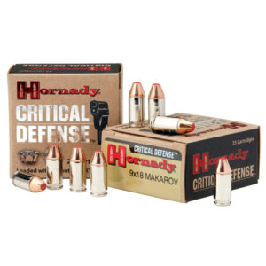 CRITICAL DEFENSE  AMMUNITION - 9X18MM MAKAROV, FTX, 90 GR, 25/BX 090255910001