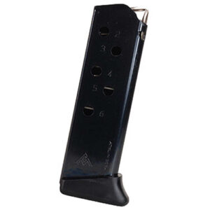 WALTHER PPK MAGAZINE - .380 ACP, 6/RD, BLUED, FINGER REST