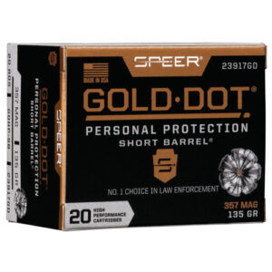 CCI Gold Dot 357 Magnum Short Barrel Ammo - 135 Gr, 20/BX