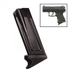 VP9SK / P30SK MAGAZINE - BLACK, 9MM, 10/RD, EXT. FLOORPLATE