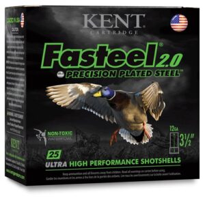 ** Fasteel 2.0 Precision Plated Steel Shotshells Gauge, 3" Length, 1/8 oz, Shot Size 3, 1560 FPS Rounds ** 656308111407