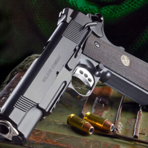 CA CQB LIGHTRAIL - BLACK, .45 ACP, 5" BBL, (2) 8/RD MAGS