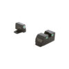 OPTIC COMPATIBLE SIGHT SET - BLACK, GREEN TRITIUM 3 DOT SIGHT SET, WHITE OUTLINES, MOST SIG SAUER MODELS