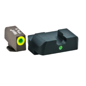 GLOCK PISTOL SIGHT SET - 17 / 19 / 22 / 23 / 24 / 26 / 27 / 33 / 34 / 35 / 37 / 38 / 39 - I-DOT - GREEN TRITIUM ILLUMINATION
