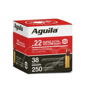 Aguila Super Extra .22 LR High Velocity CPHP 250 Rounds 640420013121