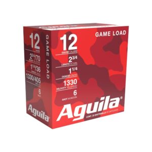 Aguila High Velocity 12ga Shotshells 2-3/4" 1-1/4oz #6 25ct 640420002569