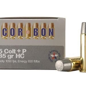 COR-BON .45 Colt 335 gr HC Handgun Ammo 20 Rounds 757750451568