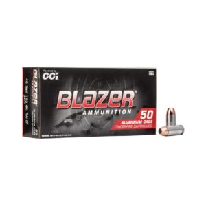 BLAZER 40 S&W 180GR TMJ Handgun Ammo - 50 Rounds 076683034779