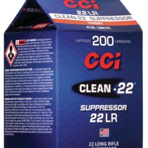Per Round – ** CCI Clean-22 Suppressor .22 LR Rimfire Ammo - 45 Grain Lead Round Nose - 200 Rounds at 1000 FPS

** 604544647044