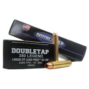 Double Tap Lead Free 350 Legend 140gr SC-HP Rifle Ammo 20/ct 753387048324