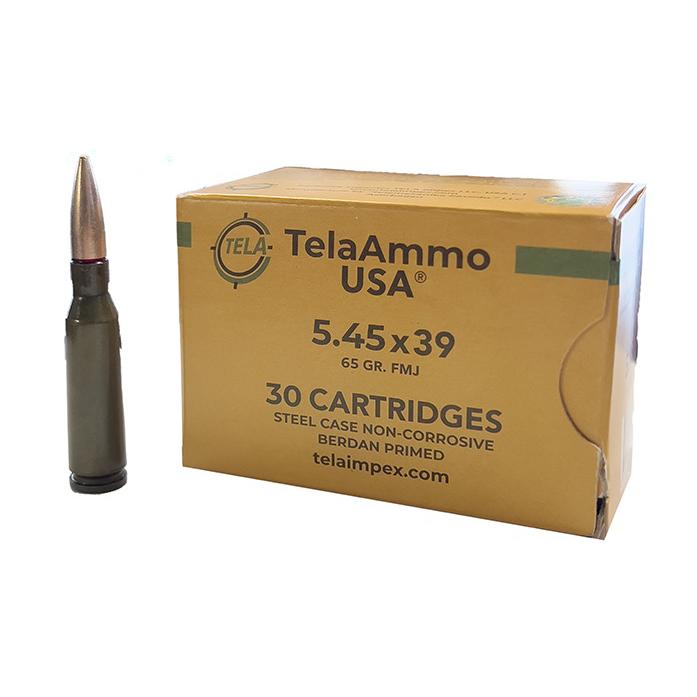 Wolf TelaAmmo 5.45x39mm 65gr FMJ – 30 Rounds