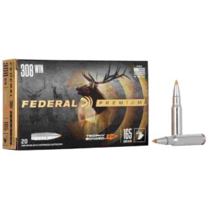Federal Premium Vital-Shok .308 Win 165gr TBT Rifle Ammunition - 20 Rounds 029465099572