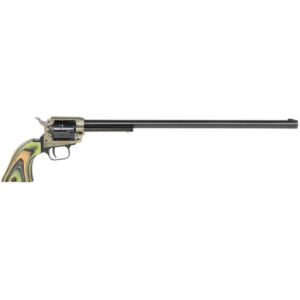 Heritage Rough Rider .22 LR Handgun, 6-Round Capacity, 16" Barrel, Black with Green Laminate Grip 727962704141