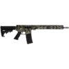 GLFA AR-15 Rifle .223 Wylde with 16" Threaded Barrel, 30rd Magazine, Green Camo Finish, Stainless Steel, and 15.25" Handguard 638457792010