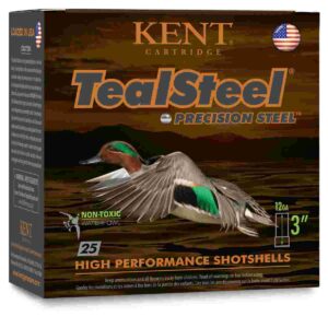 Kent Teal Steel 12ga 3" Shotshells 1-1/4oz #5 25-pack 656308203058