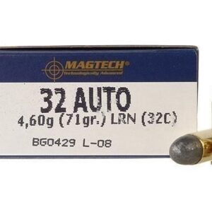 MagTech .32 ACP 71 gr LRN Handgun Ammo - 50 Rounds 754908170012
