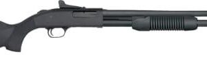 Mossberg 590 20 GA Pump-Action Shotgun - 9-Shot Capacity, 3" Chamber, 20" Barrel, Black with Ghost Ring Sights 015813506991