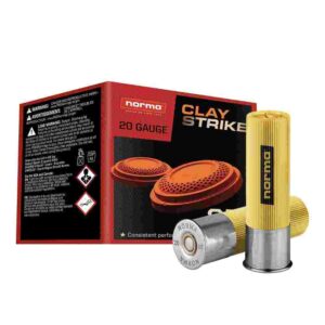 Norma CLAYSTRIKE Shotshells 20ga 2/4" 7/8oz 1250 fps #8 25/ct 8435101643900