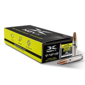 NovX Close Encounter .300 Blackout Lead-Free Rifle Ammunition - 110 Grain Hollow Point - 20 Rounds 859959007861