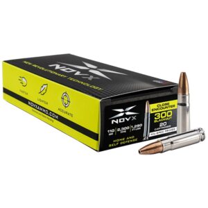 NovX Pentagon .300 Blackout 125gr HP Rifle Ammunition - 20 Rounds 850022779305