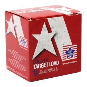 ** TRZ Trading 12 Gauge Target Load Shotshells/4" Length, 1/8 oz, 1250 fps, #8 Shot Rounds ** 8033343363640
