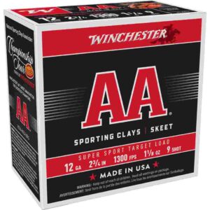 Winchester AA Super Sport 12 Ga Shotshells, 25 Rounds, #9 Shot 020892016392