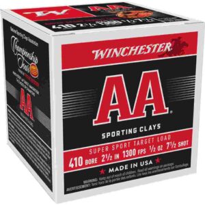 ** Winchester AA Super Sport .410 Gauge Shotshells" | 1/2 oz | #7.5 | 1300 fps | 25 Rounds ** 020892017146
