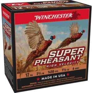 Winchester Super-X 12 Gauge Pheasant Shotshells - 25 Rounds 020892018037