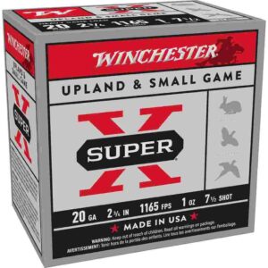 Winchester Super-X Heavy Game 20ga Shotshells #7.5 25/ct 020892013353