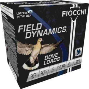 ** Fiocchi 20 Gauge Dove & Quail Shotshells/4" 7/8 oz #8 Shot Rounds ** 762344700908