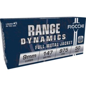 ** Fiocchi 9mm Luger Pistol Shooting Dynamics Handgun Ammo - 147 Grain FMJ, 1000 FPS, 50 Rounds

** 762344705507