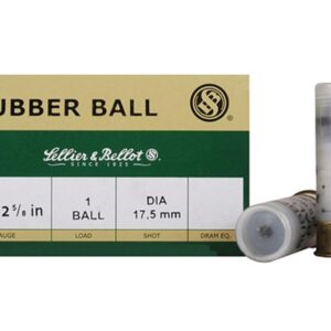 Sellier & Bellot 12ga 2 3/4" Rubber Shotgun Shells - 25/Box 754908550135