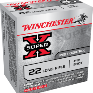 Per Round – WINCHESTER SUPER X PEST CONTROL 22LR 25GR #12SHT 50RD BX 5000RD CASE 020892100312