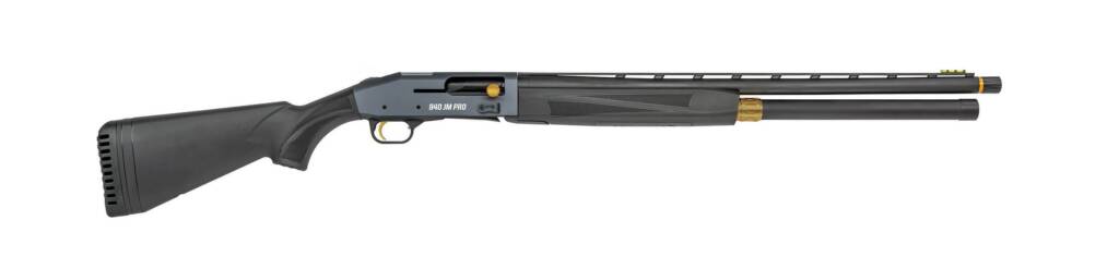 Mossberg 940 JM Pro 12 Gauge Semi-Automatic Shotgun with 24″ Barrel, Black/Silver, 9+1 Capacity 015813851657