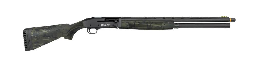Mossberg 940 JM Pro Semi-Automatic Shotgun, 12 Gauge, 24″ Barrel, 9+1 Capacity, Black/Midnight Camo 015813851664
