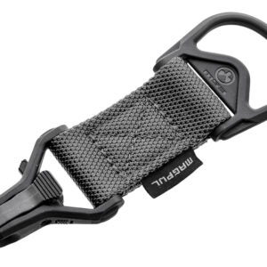 Magpul MAG516-GRY MS1/MS3 Sling Adapter made of Steel with Stealth Gray Melonite Finish, Polymer Hardware, Nylon 1.25" Webbing & Two to One-Point Design for AR-15, M4 & M16