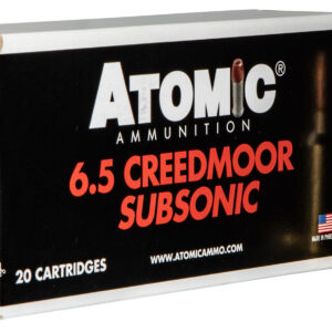 Atomic 6.5 Creedmoor Subsonic 130gr Sierra MatchKing Ammo 20ct 858767004768