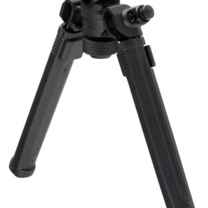 Magpul MAG933-BLK Bipod  made of Aluminum with Black Finish, M-LOK Attachment, Rubber Feet, 6.30-10.30" Vertical Adjustment for AR-Platform