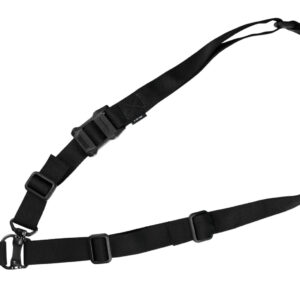 Magpul MAG953-BLK MS4 QDM Sling made of Black Nylon Webbing with 1.25" W, Adjustable One-Two Point Design & Swivels for AR Platforms