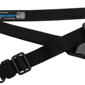 Blue Force Gear VCAS2TO1PB125AABK Vickers 221 Sling made of Black Cordura with 54"-64" OAL, 1.25" W, One-Two Point Design & Push Button Swivel for AR Platform