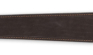 Browning 122398 John M Browning Signature  made of Dark Brown Leather with Suede Backing, 25"-35" OAL, Adjustable Design & Swivels for Rifles