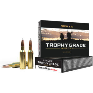 Nosler Trophy Grade 7mm SAUM Rifle Ammunition - 160 gr AB SP - 20 Rounds 054041600453